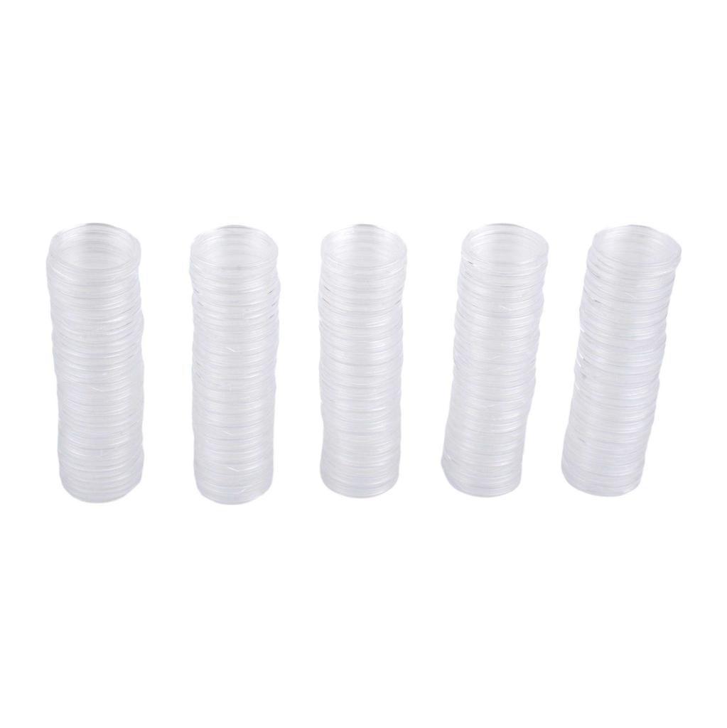 100x. Transparent Coin Capsules Coin Case Holders 25mm Container Storage Box New