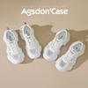 Augustine Mesh Dad Shoes Women 2025 Summer New Thin Platform White Shoes Lightweight Casual Sports Shoes