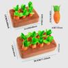 6/8 Hole Carrot  Dog Toys Soft Puppy Chew Toy Creative Interactive Training Toys  for Cats and Dogs