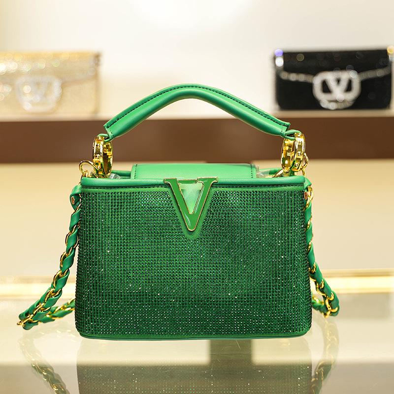 Guifei 2024 Retro Diamond-Inlaid Women's Shoulder & Crossbody Bag