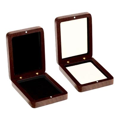 Wooden Coin Organizer Elegant Militarys Medals Storage Case Stylish Badge Presentation Box Jewelry Packaging Gift Box