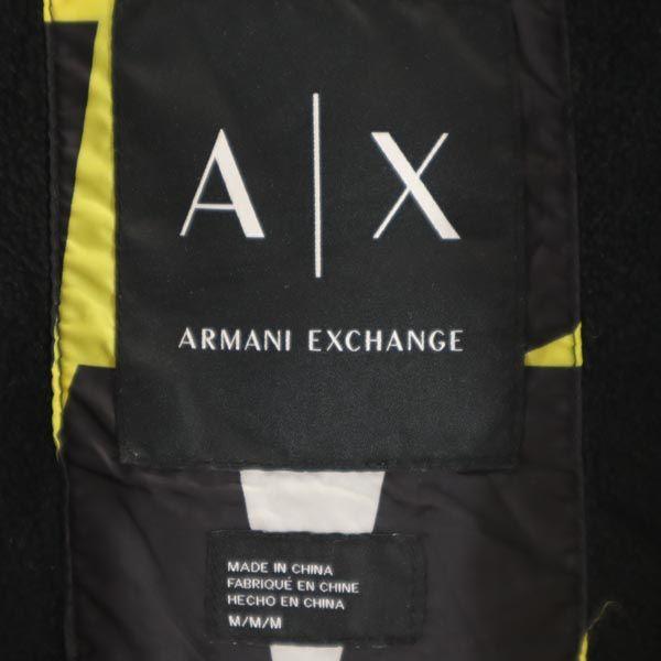 Armani Logoprint Mit Kapuze Jacke M Gelb x schwarz Fleecefutter Pullover Herren Gebraucht