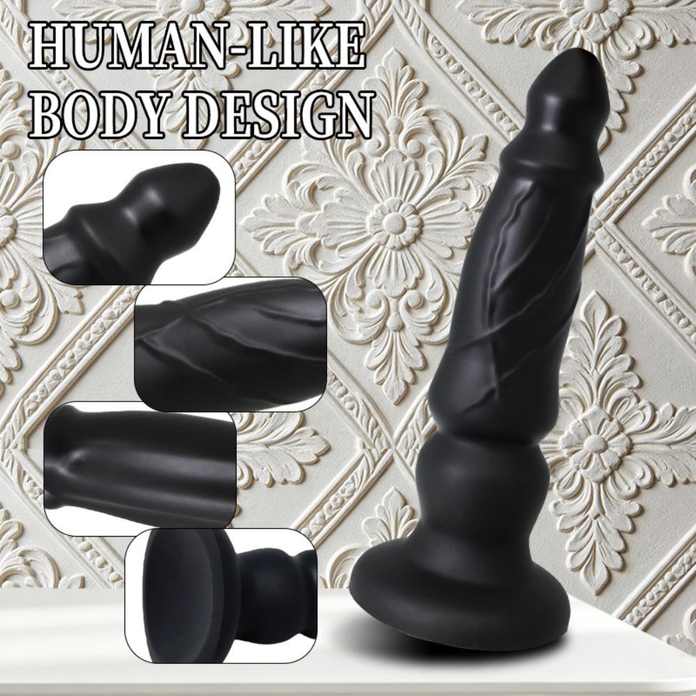 Anal Dildo & Butt Plug for Men Women - Unisex Silicone Anal Dilator for Stretching, Prostate Massager, G-Spot Toy, BDSM Adult Toy
