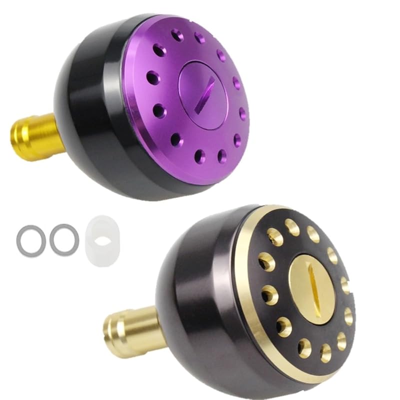 

[APAGAI] [Set of 2] Aluminum round knob Made of aluminum spinning reel fishing Green items power handle knob shimano A daiwa S exchange 38mm
