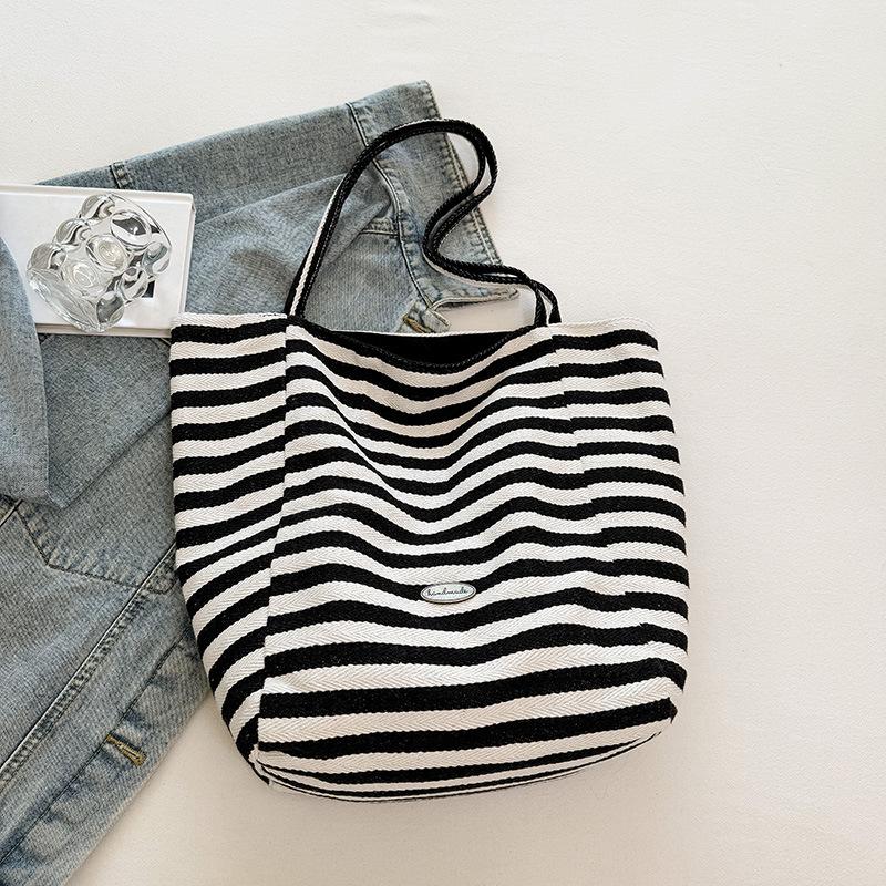 Casual Fashion Foreign Style Simple Bag Women's Spring and Summer Lazy Style Large-capacity Tote Bag Student Class Shoulder Bag