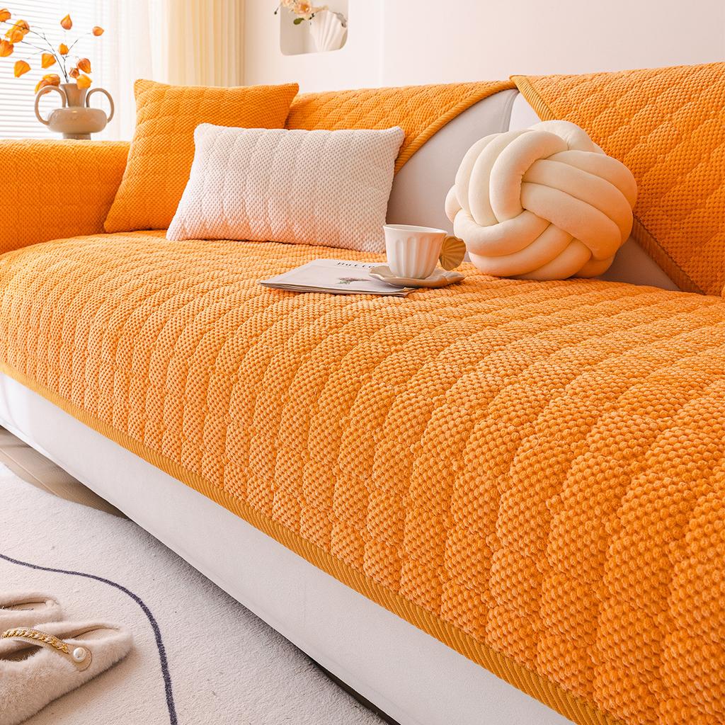 Cordsofa-Kissen Ganzjahres-Universalkissen Neues Einfaches Rutschfestes Herbst- und Winter-Sofabezug Bezugsstoff Handtuch