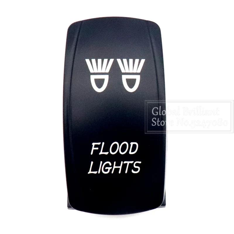 For Car Truck Marine 12V/20A 24V/10A Boat Rocker Switch Toggle 5Pin SPST / 7Pin DPDT ON-Off Switch with LED Light