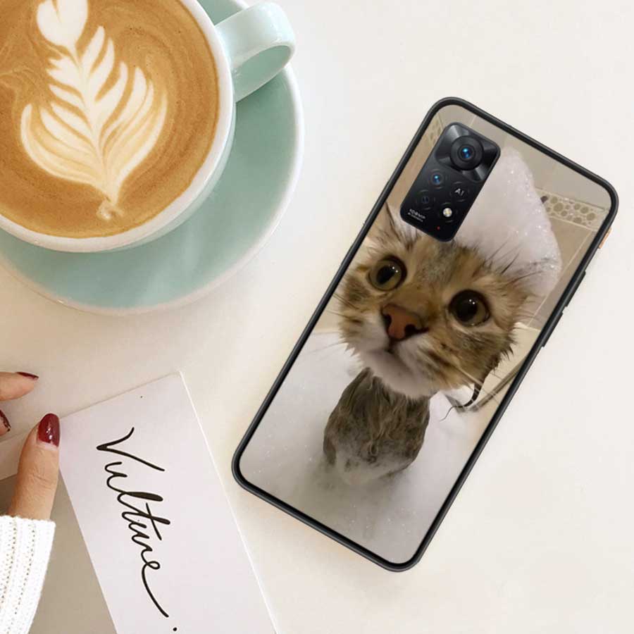 Haustier Katze Lustige Memes Handyhülle Für Redmi 13C 14C Note 13 14 Pro 5G Plus 12 12C 10 10A 10C 9 9A 9C 9T 8 8A K70 Pro Xiaomi Hülle S