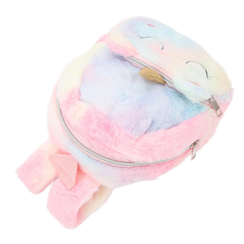 Cute Cartoon Backpack Soft Plush Toy Backpack Compact Schoolbag with   Strap for Girls Kids Toddlers