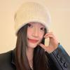 Glitter-sensitive Knitted Woolen Hat for Women New Autumn and Winter Fashionable and Versatile Baotou Hat That Shows Face Small Cold Hat