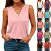 Women's Casual Loose Fit Sleeveless V Neck Tank Top Lightweight Soft Fabric Summer Blouse Comfortable Everyday Wear