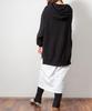 Cable Knit Black ATN-0024 [At One] Hoodie, Women's, M-L,