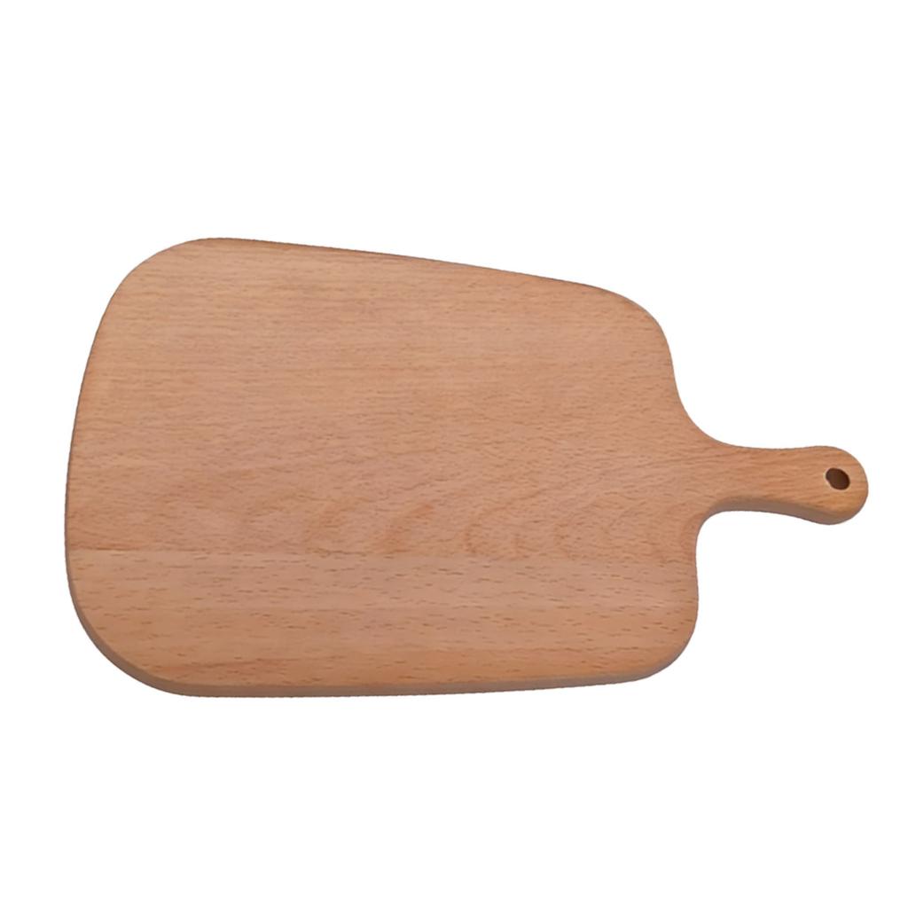 Beech Wood Cutting Board with Handle Decorative Kitchen Charcuterie Board for Cheese Meat Vegetables 33x20x1.5cm Beech