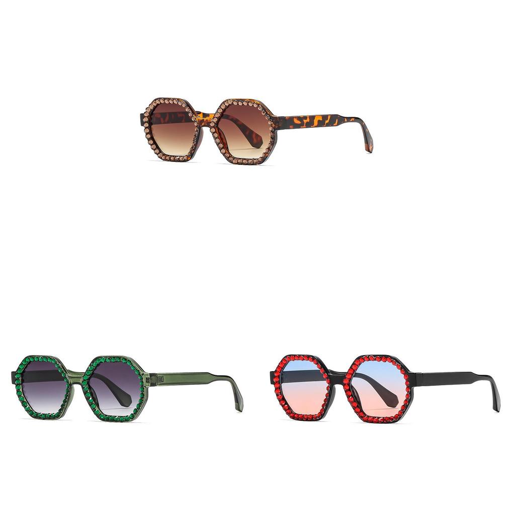 Trendy Polygon Pearl Sunglasses With Uv400 Level For Travel And Parties