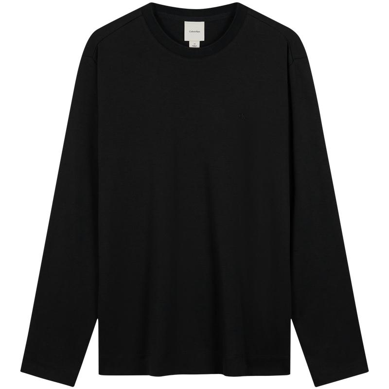 

Calvin Klein Casual Commuting Embroidered Cotton Long Sleeve T-Shirt Men Tops 4LD202G M