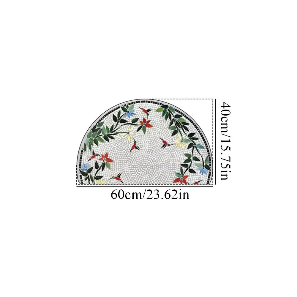 New Non Slip Semi-Circular Carpet Washable Wear-resistant Entrance Door Mat Doormat Bathroom Entrance
