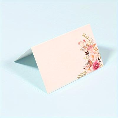 24 papírových karet, dekorativní květinové menu, jmenovky na svatební stůl, potřeby pro svatební hostinu, doplňky, vánoční ozdoby