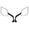 Universal Motorcycle Side Wing Mirrors For Kawasaki YAMAHA Aprilia Honda Suzuki Motorcycle Rotatable Adjustable Wind Wing Mirror