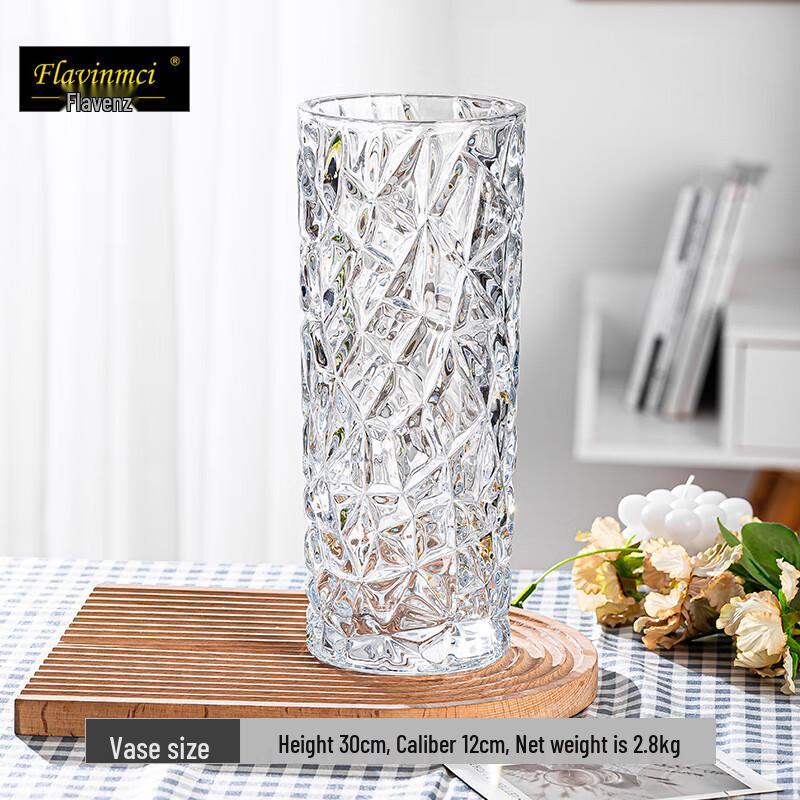 Flavinmci Crystal Glass Vase
