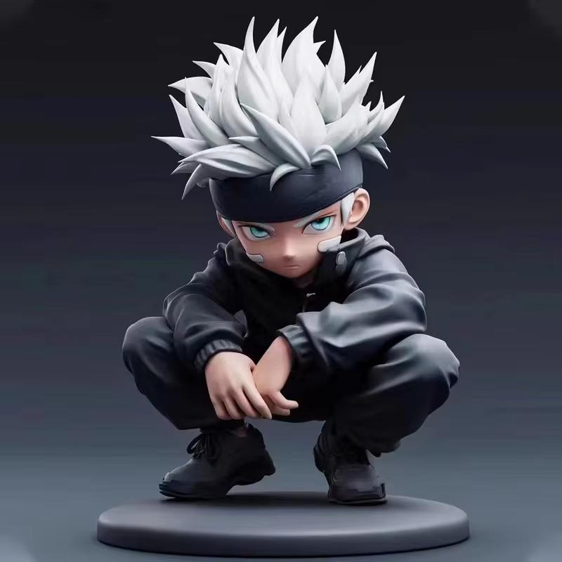 Generic Jujutsu Kaisen Anime Action Figure Satoru Gojo And Sukuna Lord Of The Curse Chibi Pvc Model Doll Toys Collection