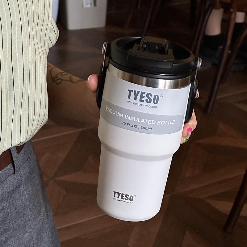 TYESO Large Capacity Stainless Steel Thermo Bottle Car Coffee Cup Keep Cold and Heat Thermal Mug Sport Water Bottle Vacuum Flask