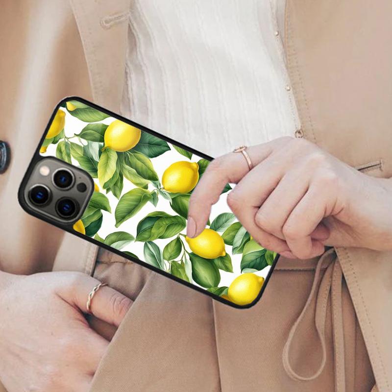 Summer Fruit Lemon Magnetic Phone Case For APPLE iPhone 17 Air 16 14 13 12 Pro Max 15 Plus Wireless Charge With MagSafe Cover