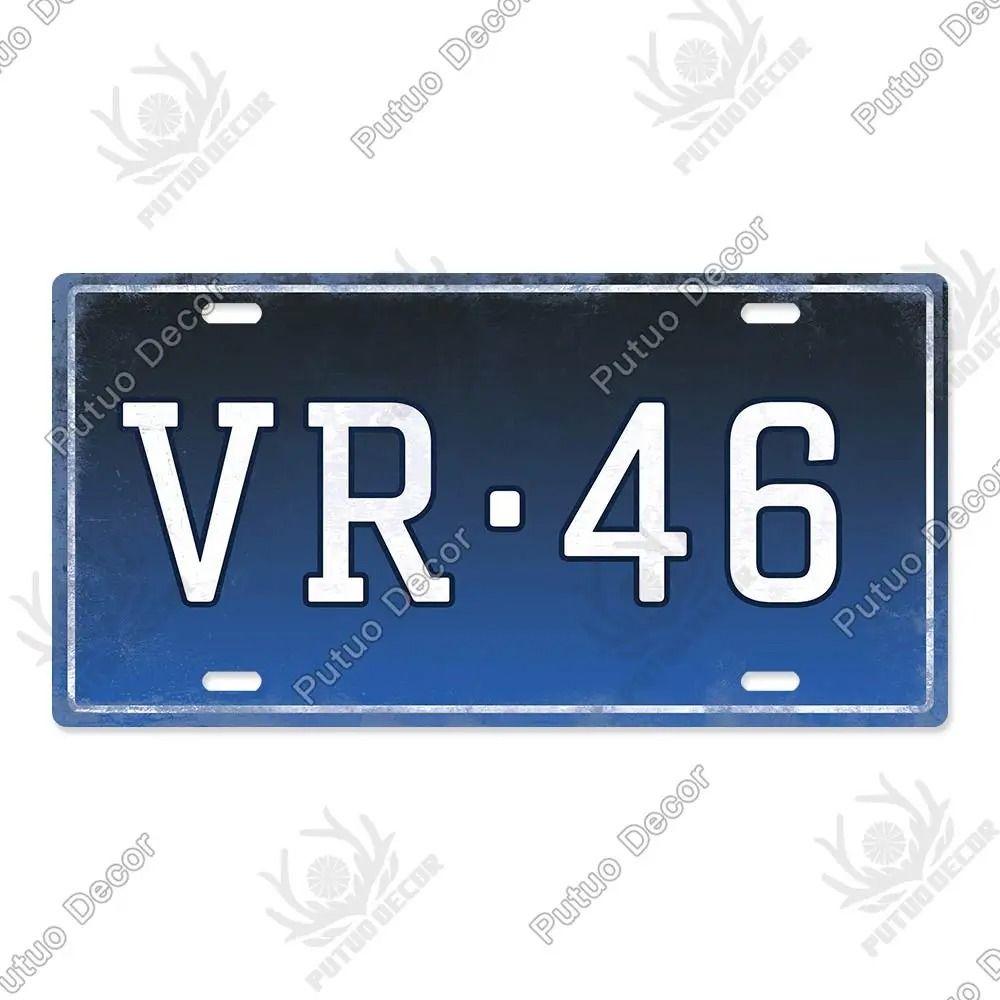 DORA Tin Sign Retro Racing State License Plate Metal Car Decor xcm 20x30cm(7.8x11.8inch)