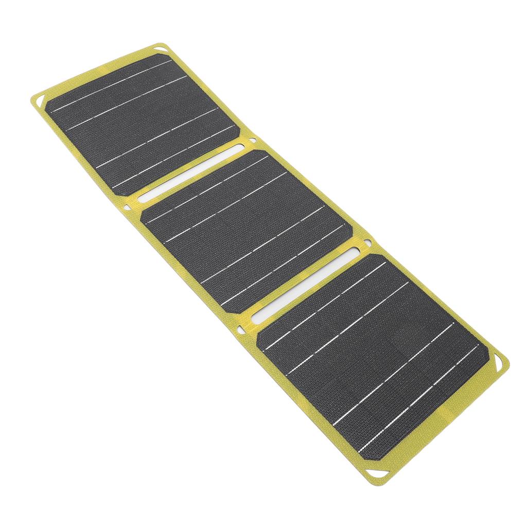Solar Panel 21W 5v 9v 12v Output Dual USB Portable Waterproof Monocrystalline Silicon Solar Panel