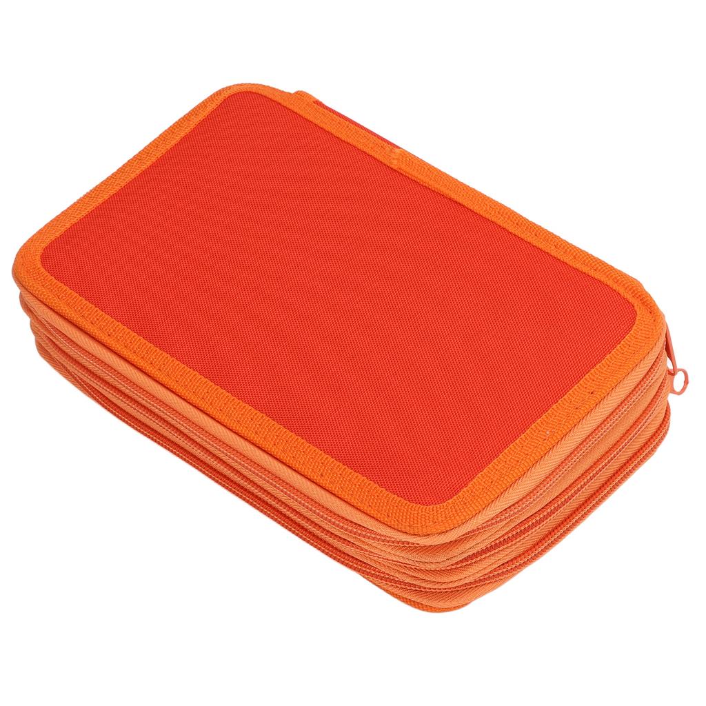Pencil Bag Unique Exquisite Design Pencil Hole Firm Stable High Durability Large Pencil Case for School HomeOrange