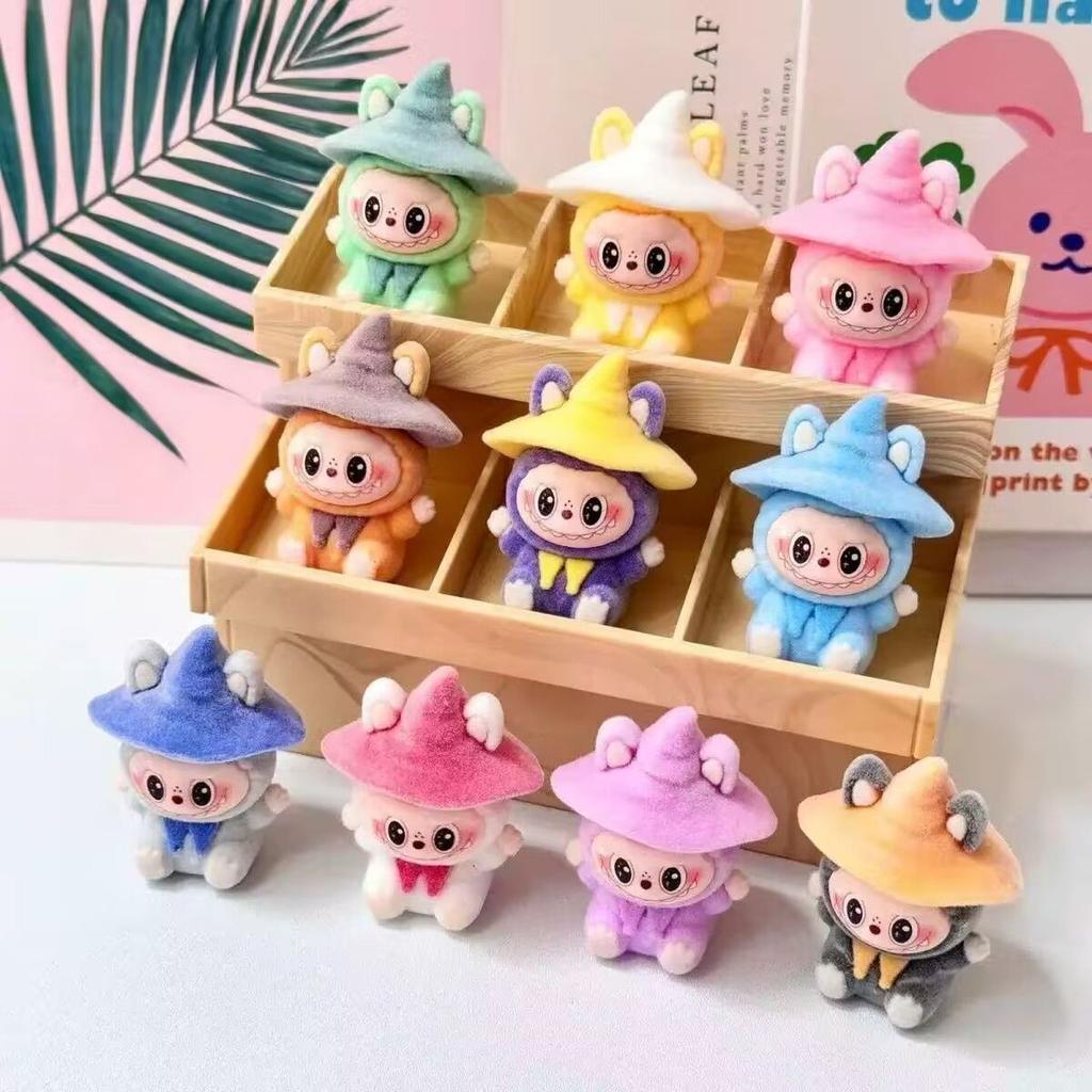Plush Magician Labubu Cute Grain Ornament Cartoon Cute Desktop Decoration Trendy Play Doll Creative Small Gift