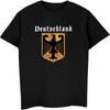 Deutschland Flag Crest GerUnisexy Eagle Socceres Footballer Tshirt Unisex Cotton ONeck Short Sleeve Shirt Unisex T Shirt Tees Tops