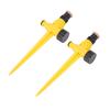 2Set 360 Degree Rotating Garden Yard Sprinkler Ground Plug Type McGonagall Sprinkler Head for Drip Irrigation Green
