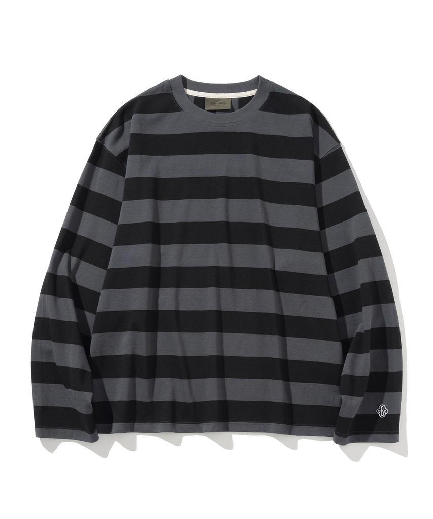 Uniform Bridge Stripe Border L/S Tee Black