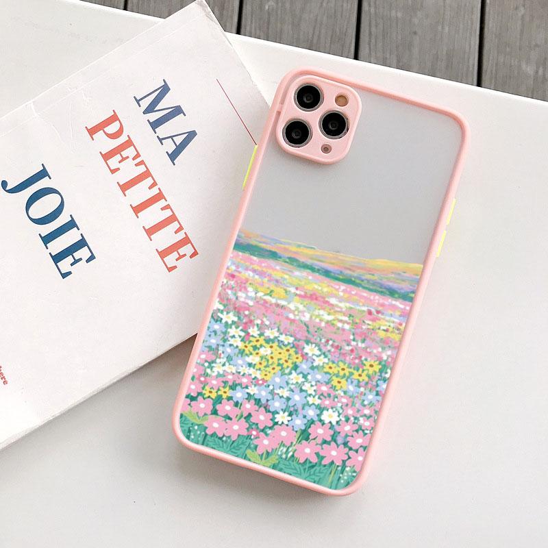 Field Flower Jungle Fresh Scenery Phone Case For iphone 16 14 11 12 13 15 Pro Max Mini 7 8 Plus SE2 XR XS Shockproof Cover Funda