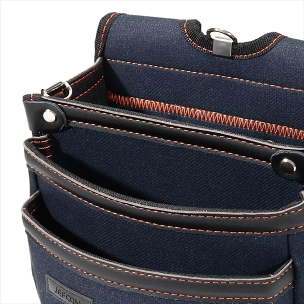 Jefcom Alto Model Waist Denim 3-Drawer Bag, Blue, ARJ-864-DB