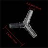 10 Pcs 4mm  Clear Plastic Aquarium “Y”3 Way Airline Tube Connectors Durable Easy To Install for Aeration Systems