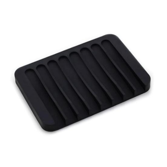 Self Draining Soap Dish Silicone Soap Tray Waterfall Drainer Soap Holder for Bathroom Shower Bath