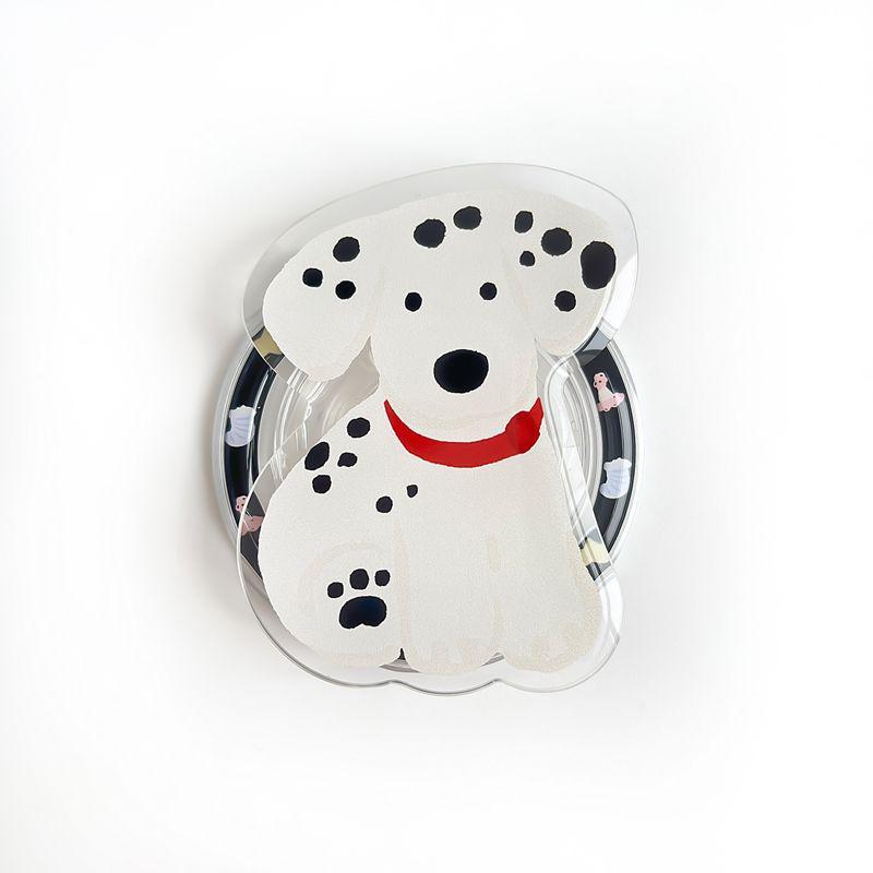 Cute Cartoon Dog Silicone MagSafe Phone Holder – Telescopic & Magnetic Airbag Design