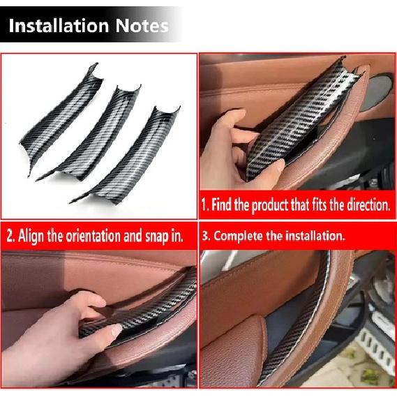 For BMW X5 F15 X6 F16 2014-2018 Inner Handle Interior Door Panel Pull Trim Cover