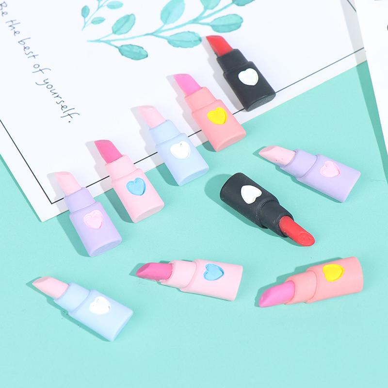 5 Stück Miniatur Niedlicher Lippenstift Simulation Kosmetik DIY Spielzeug Puppenhaus