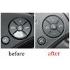 Gray Interior Front Steering Wheel Frame Cover 12pcs For Benz C-Class 2007-2010