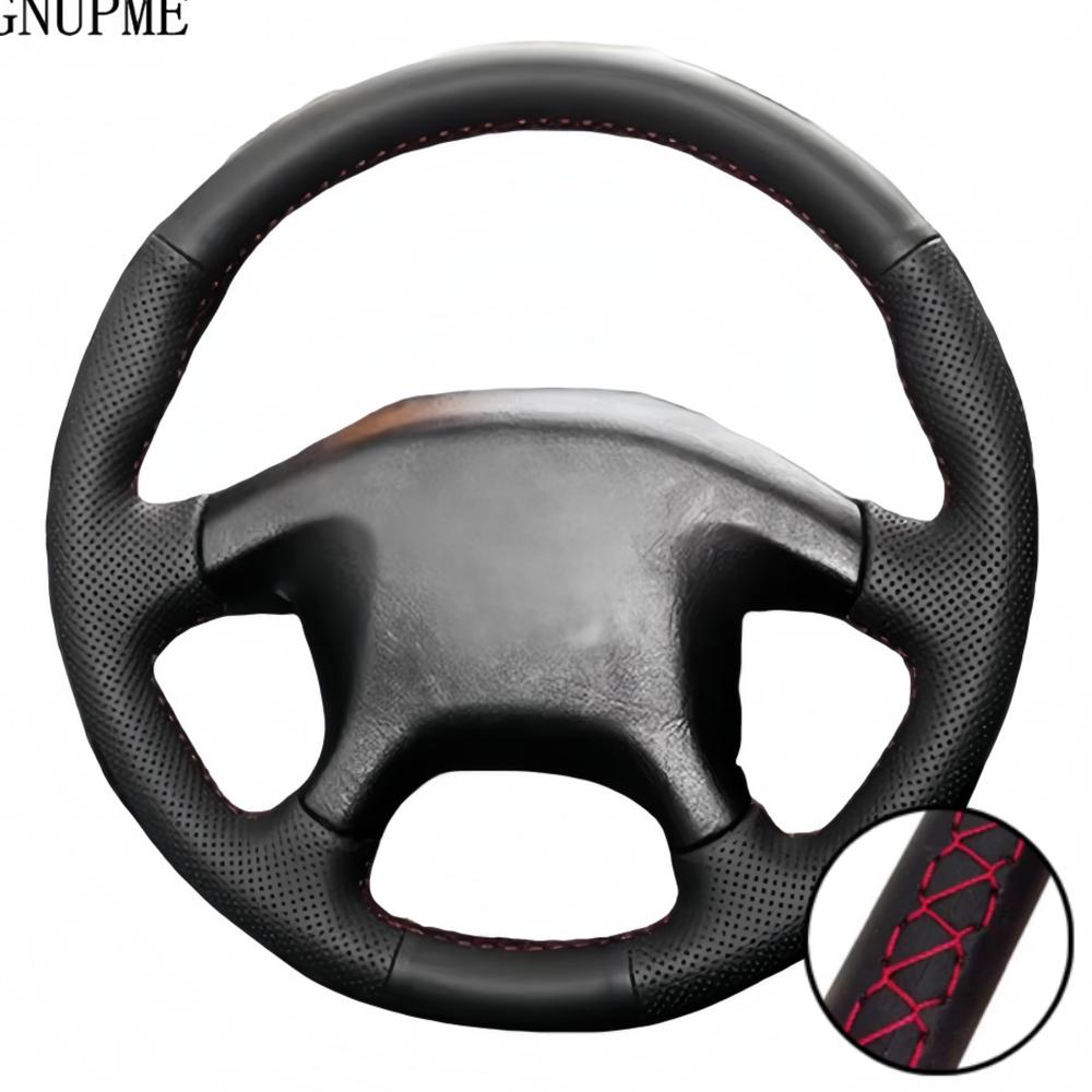 Hand Stitched Perforated Microfiber Leather 1997 - 2006 Pajero Pinin Space Gear Steering Wheel Cover For Mitsubishi L200
