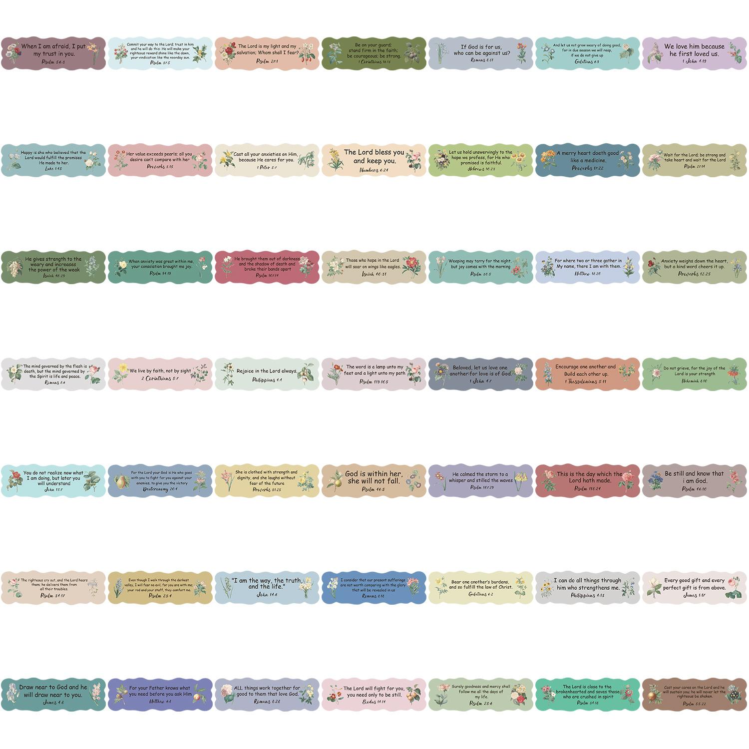 

50 листов Священного Писания Липкие заметки Граффити Наклейки Украсить Гитару Блокнот Чемодан Сделай сам Водонепроницаемые