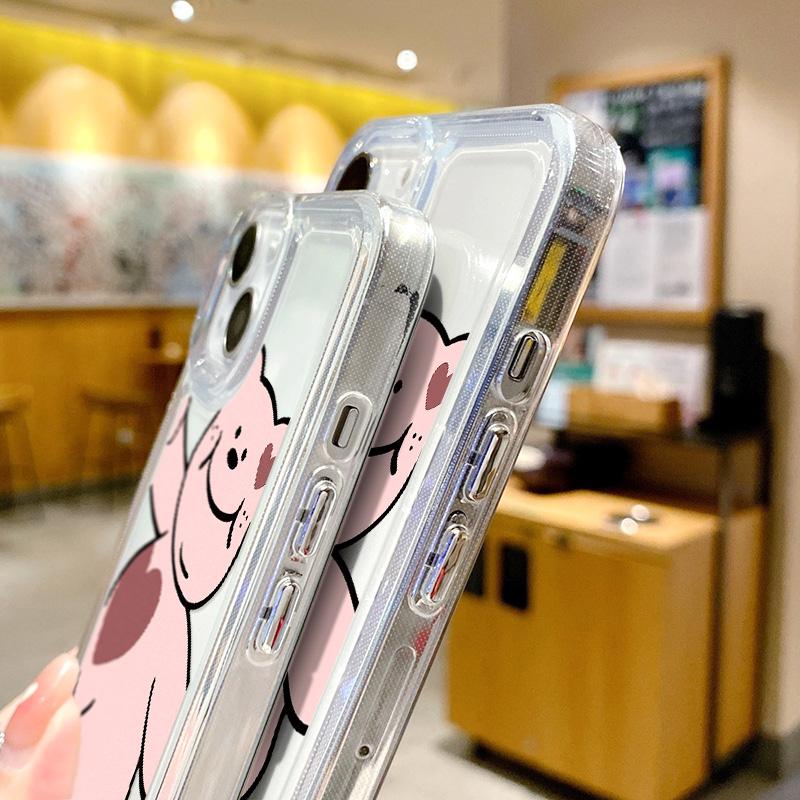 Cute Cartoon Clear Phone Case For Iphone 11 Case For Iphone Xr Xs 11 12 13 Pro Max Mini 7 8 Plus X Se 2022 Shockproof Cover Capa