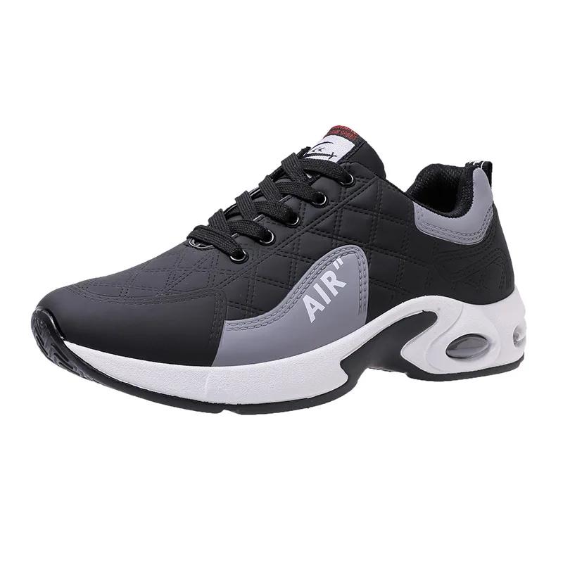 

Летние мужские спортивные туфли из искусственной кожи, мужские повседневные кроссовки, лоферы, летние кроссовки на шнуровке, мужские кроссовки Zapatillas De Hombre 44 чёрный