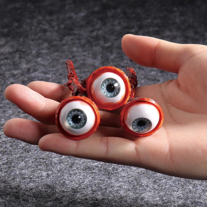 1-3pcs Decorative Role-playing Party Costumes Props Creative Halloween Atmosphere Rendering Eyeball Props Bloody Eyeball Props