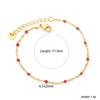Color Epoxy Bracelet Beach Vacation Wind Fine Strip Bracelet Fashion Versatile Stainless Steel Hand Jewelry Women