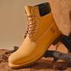 Stivali da Uomo Stivali Alti Stivali in Pelle da Donna di Alta Qualità Sneakers Fashion da Esterno da Uomo con Lacci Stivali alla Caviglia Antiscivolo per Coppia