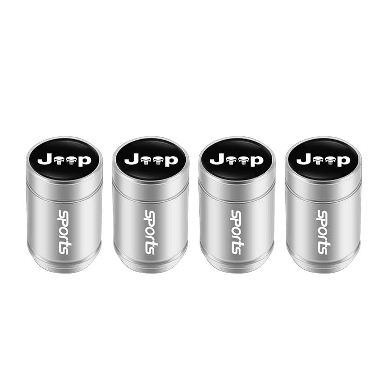 Car Tire Wheel Valve Caps Cover/Car Key Chain Ring Keychain For Jeep Wrangler Grand Cherokee Avenger Compass Wagoneer Gladiator AMR1