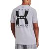 Under Armour Back Logo Print Crew Neck Sports Short Sleeve T-Shirt Men Tops Gray 1363739-011